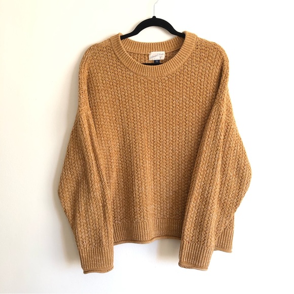 Universal Thread Sweaters - Universal Thread Cable Knit Chunky Sweater - XXL - Long Sleeve - Fall Gold